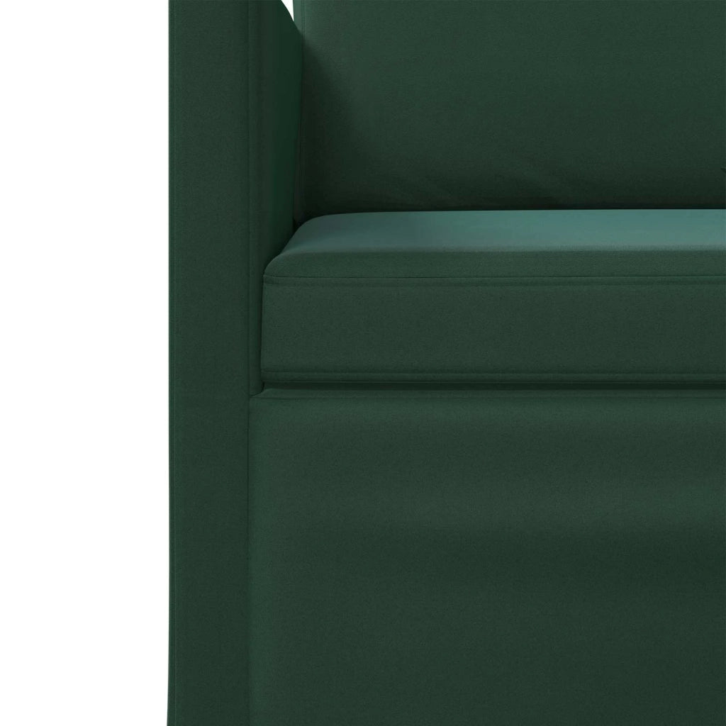 Set di divani 2 pcs Verde Scuro Velluto (V) 3433231