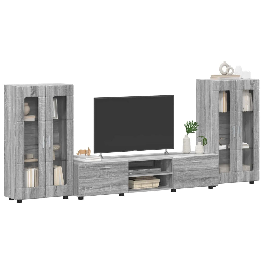 Set mobile TV FLORIN 3 pcs Grigio Sonoma Legno multistrato 3397940