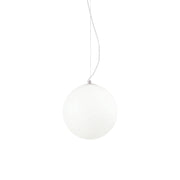 Sospensione Moderna Mapa Vetro Acidato Bianco 1 Luce E27 D30Cm