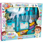 Trade Shop - Set Piccoli Dottori Dentista Scatola Composta Da 14 Pezzi Giocattolo Per Bambini -