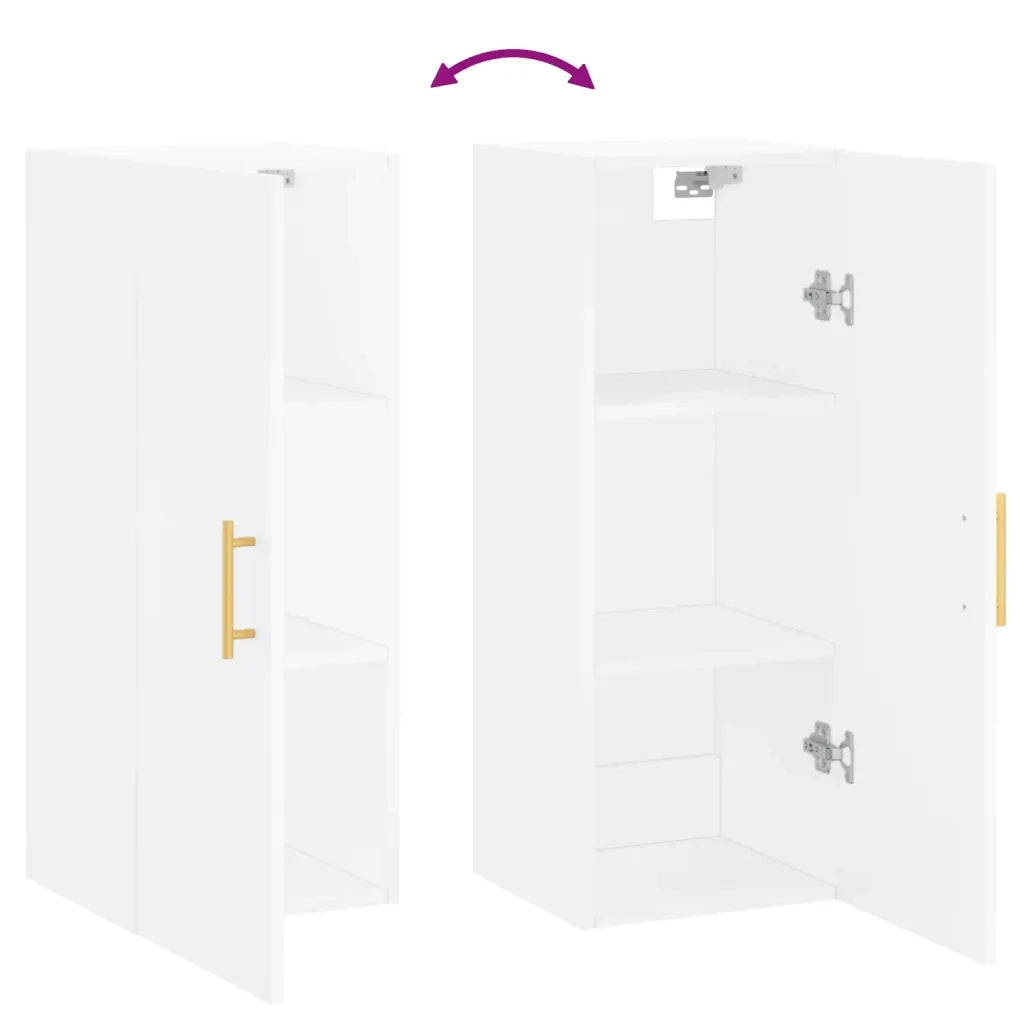Mobile a Parete Bianco 34,5x34x90 cm 828844