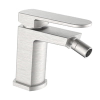 Miscelatore bidet acciaio spazzolato con piletta click clack - serie Venere