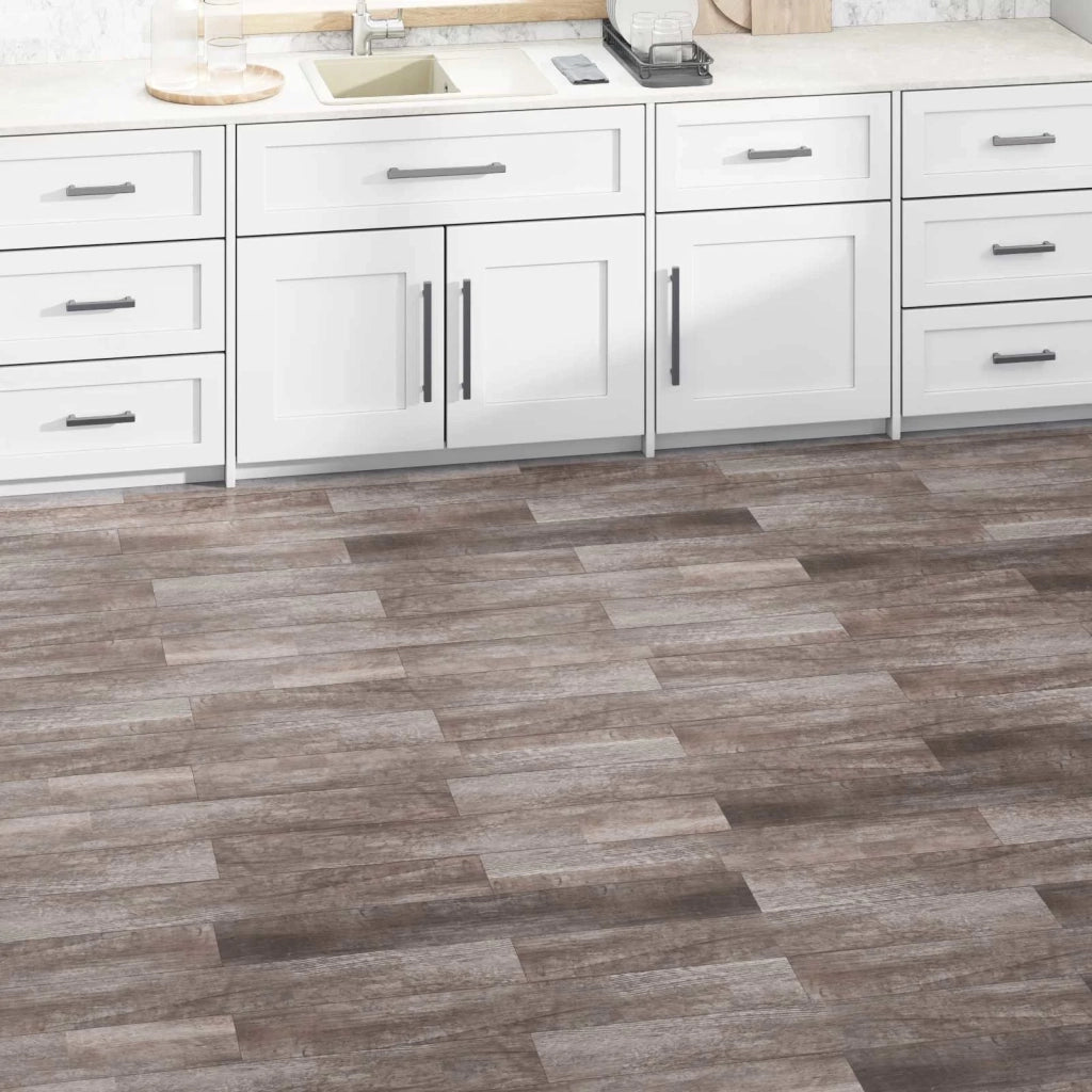 Tavole per Pavimenti 5,02 m2 36 pz PVC Legno marrone opaco CFW4465659
