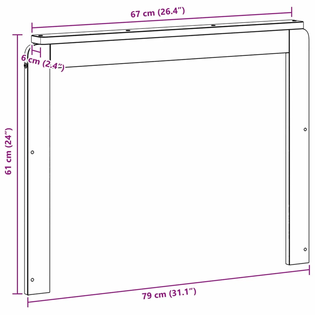Modulo Braccioli 2 pz Bianco 79 x 6 x 61 cm 901583