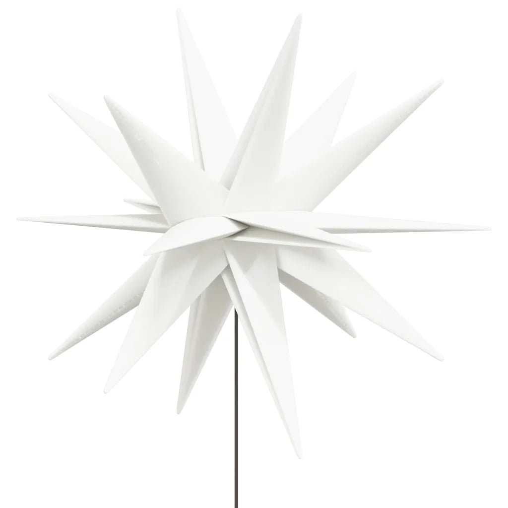 Luci di Natale con Picchi e LED 3 pz Pieghevoli Bianche 35 cm 356200