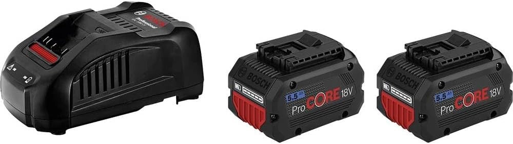 Bosch Professional 1600A016GP Batteria ProCORE18V 8.0 Ah + Caricatore Gal 18V-160 C, in Scatola, 18 V, Blu