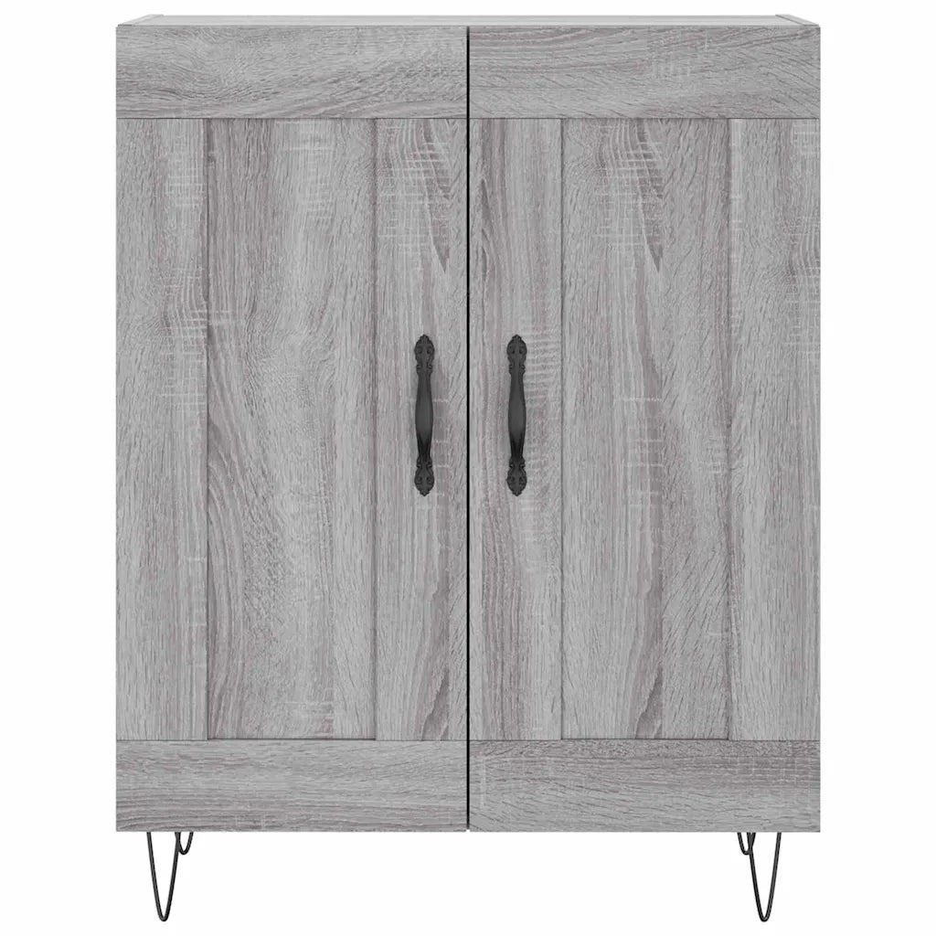 Credenza-Buffet-Armadio da cucina Grigio Sonoma 69,5x34x90 cm in Legno Multistrato 245944