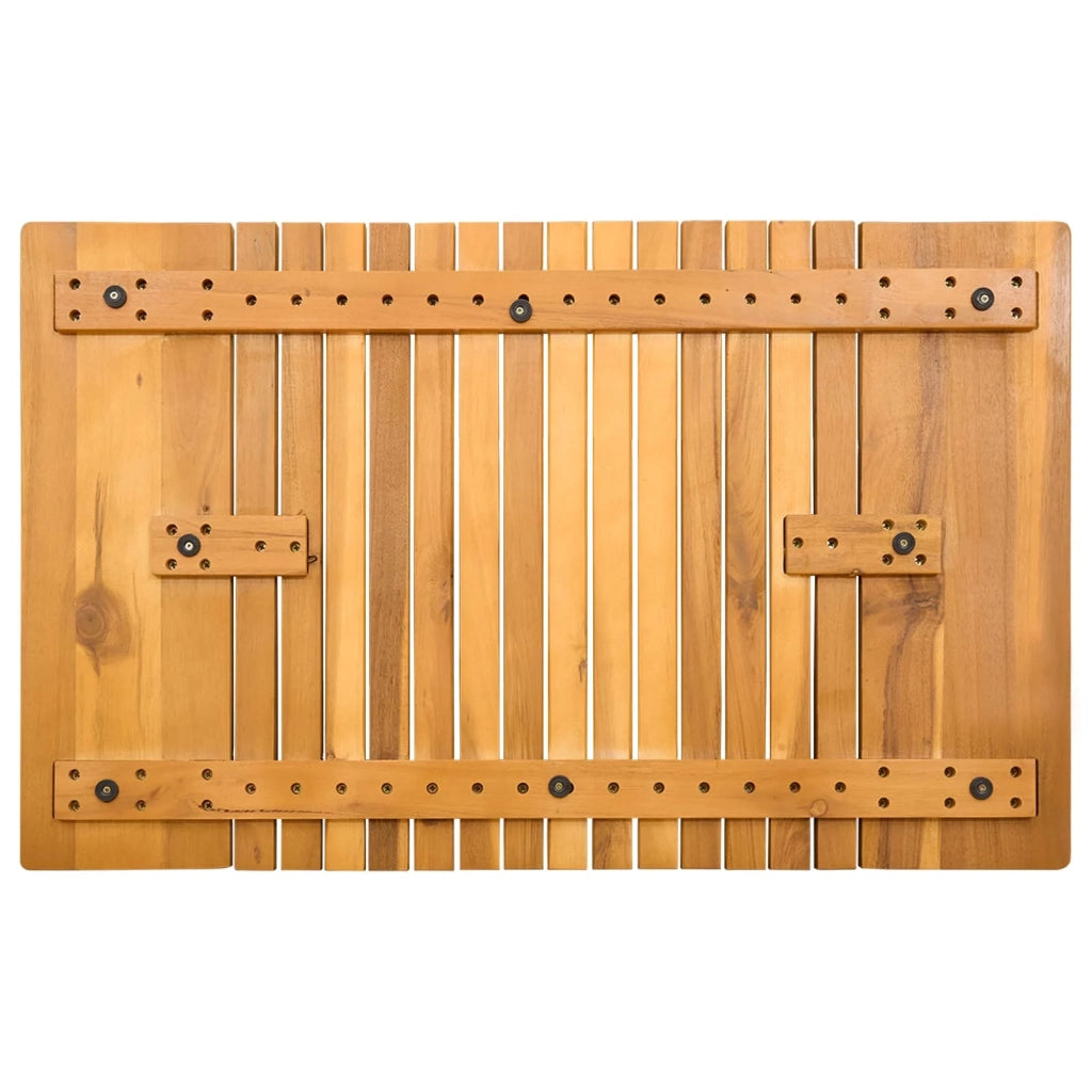 Tappeto da bagno Tinta unita Marrone 81 x 50 cm legno