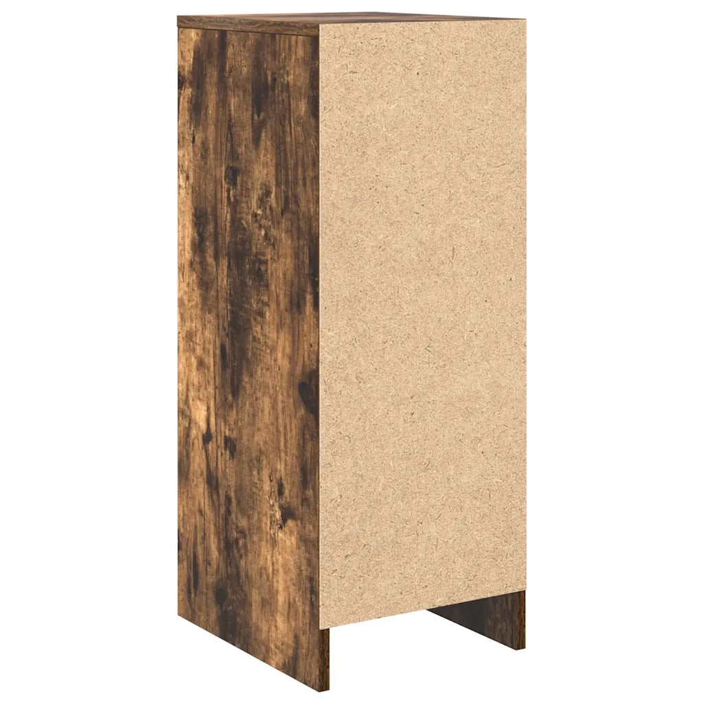 Scarpiera-Scaffale per scarpe Rovere Fumo 29,5x34x76 cm in Legno Multistrato