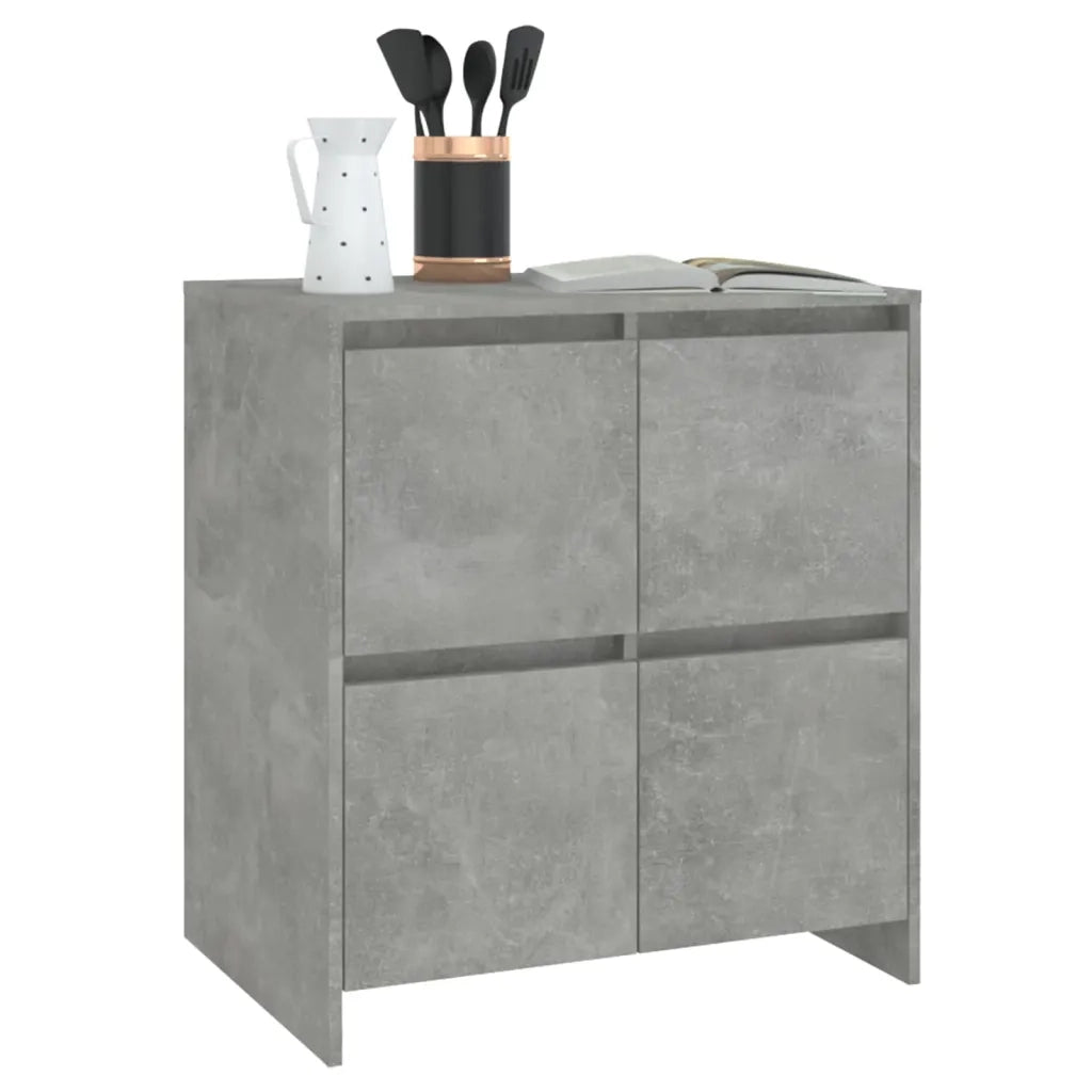 Credenza Grigio Cemento 70x41x75 cm in Truciolato cod mxl 11960