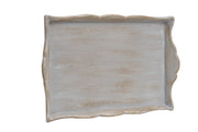Biscottini Vassoio in legno finitura grigio pietra Made in Italy
