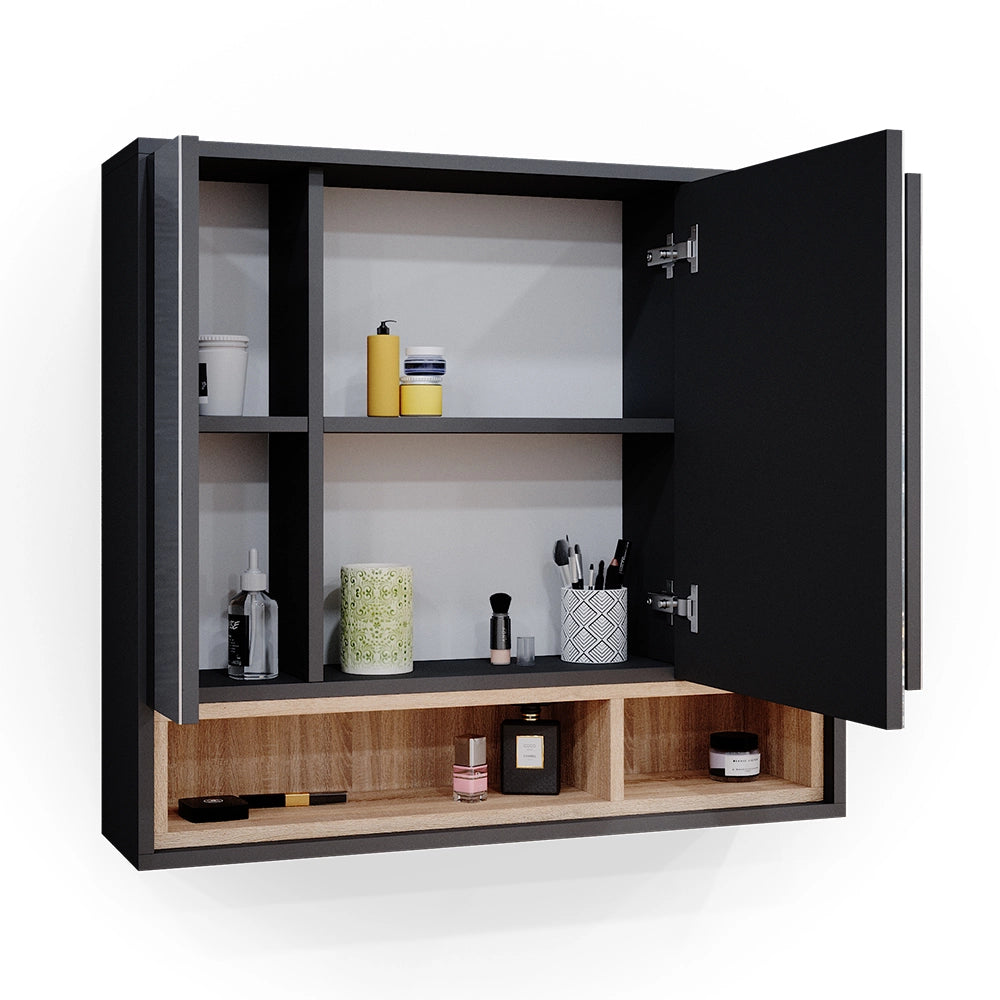 Vicco Specchio contenitore bagno Antracite 80 x 72 cm
