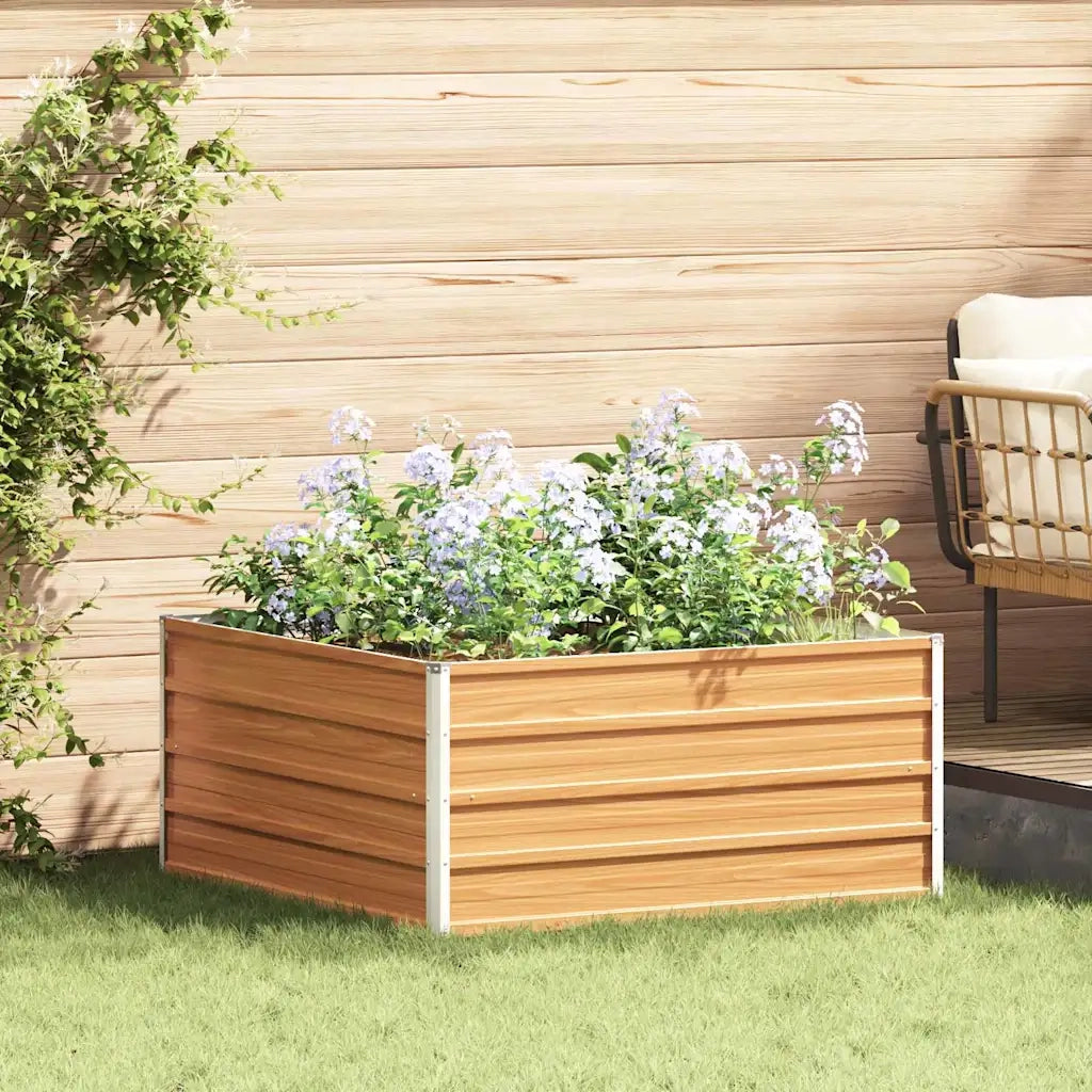 Letto rialzato da giardino Marrone Chiaro 100 x 100 x 45 cm 42017324