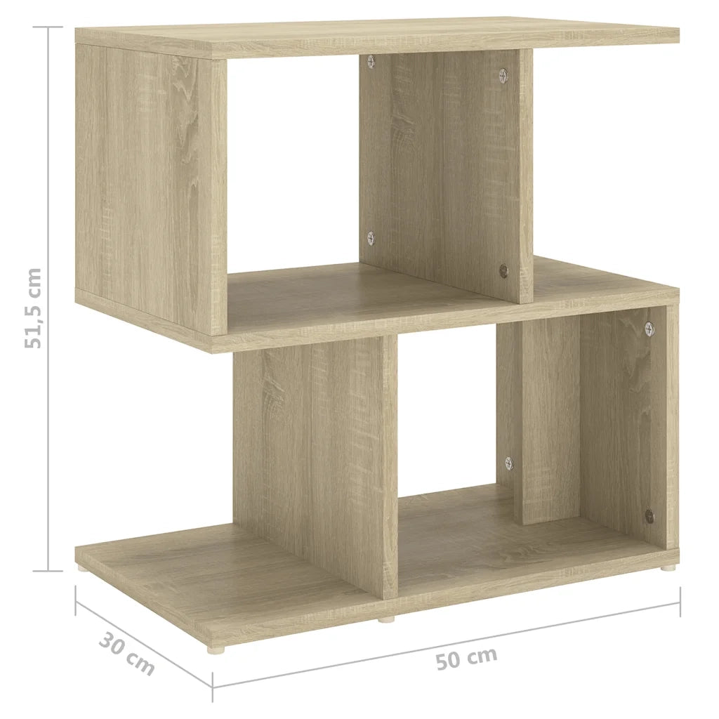 Comodino Rovere Sonoma 50x30x51,5 cm in Legno Multistrato 806370