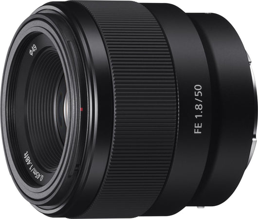 Sony sel-50f18f obiettivo a focale fissa 50 mm f1.8, mirrorless full-frame, attacco e, sel50f18f