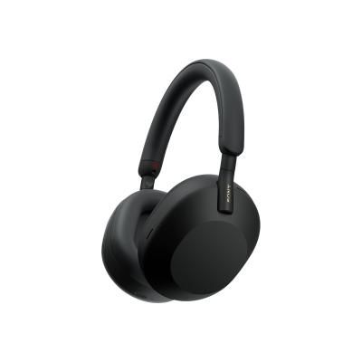 Sony wh-1000xm5 cuffie wireless con noise cancelling, durata della batteria di 30 ore, bluetooth, ottimizzate per alexa e google assistant, ios e android con microfono integrato, nero - 136086