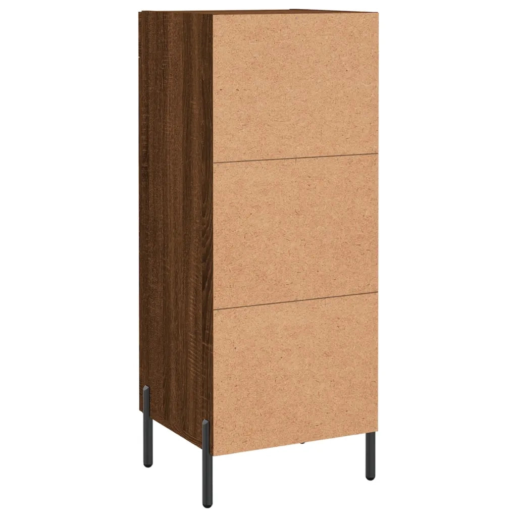 Credenza Rovere Marrone 34,5x34x90 cm in Legno Multistrato 830459
