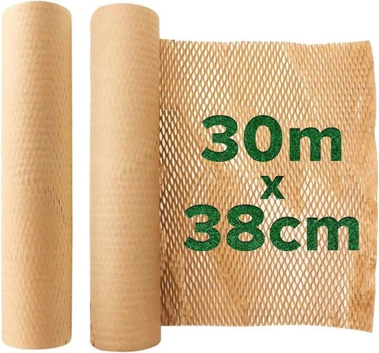 Papier di protezione con graffetta ecocompatibile - Dimensioni 38 cm x 20 m