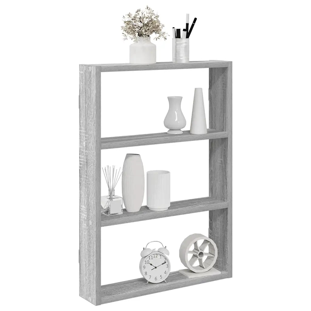 Mensola a Muro Grigio Sonoma 43x9x60 cm in Truciolato 860054