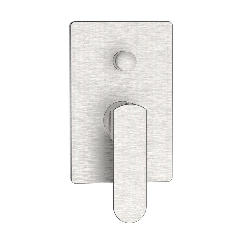 Miscelatore incasso doccia con deviatore acciaio spazzolato - serie Venere