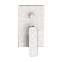 Miscelatore incasso doccia con deviatore acciaio spazzolato - serie Venere