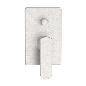 Miscelatore incasso doccia con deviatore acciaio spazzolato - serie Venere