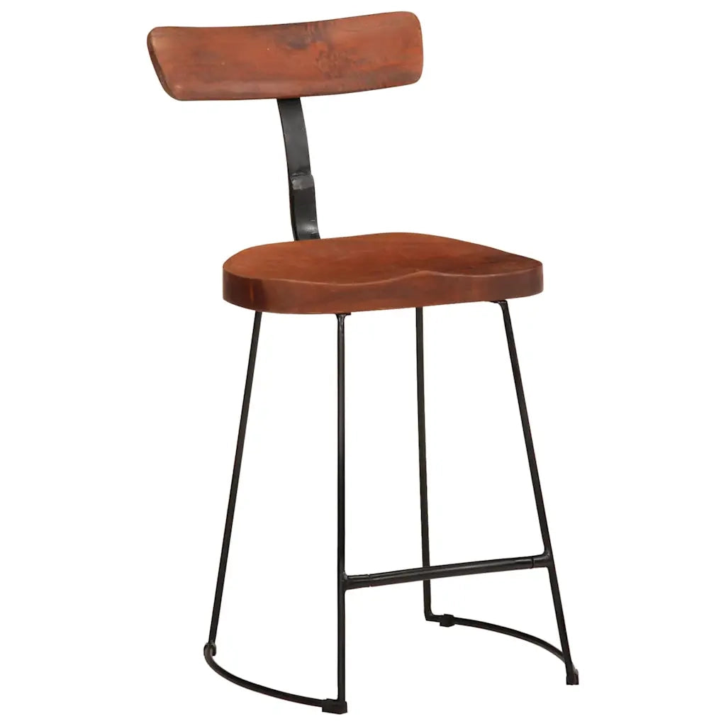 Sgabelli da Bar 2 pz 49x43x79 cm in Legno Massello di Mango 4013526