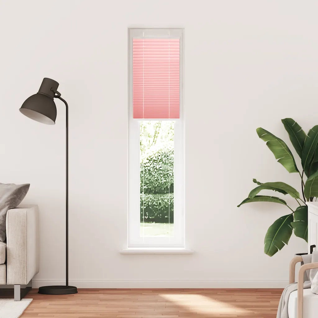 Tenda Plissettata Rosa 40x200 cm Larghezza Tessuto 39,4 cm 4015454
