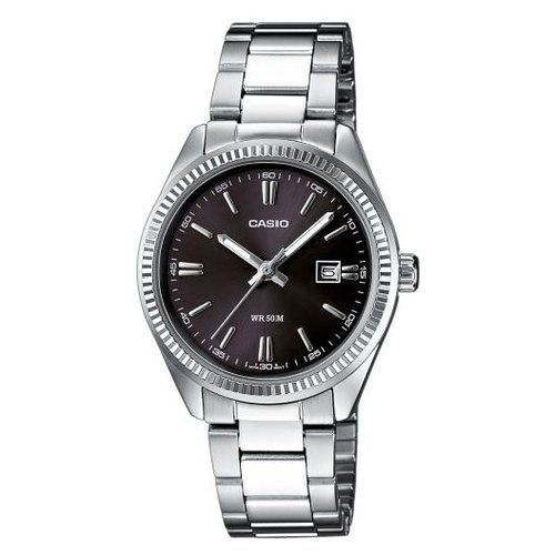 Orologio casio ltp 1302pd 1a1veg collection inox e black