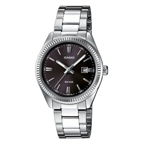 Orologio casio ltp 1302pd 1a1veg collection inox e black