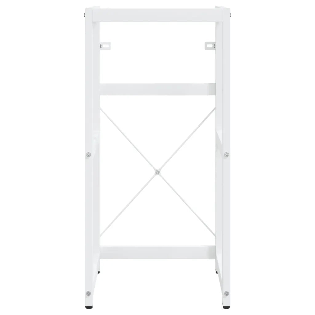 Telaio per Lavabo da Bagno con Lavabo Integrato Bianco in Ferro 3101385