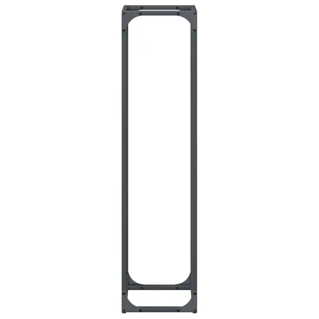 Rastrelliera per Legna da Ardere Antracite 25x25x100 cm CFW5748274