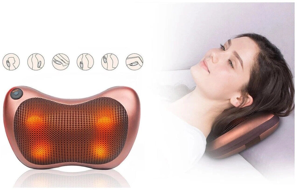 Cuscino massaggiatore shiatsu cervicale schiena glutei gambe casa auto CHM-8028