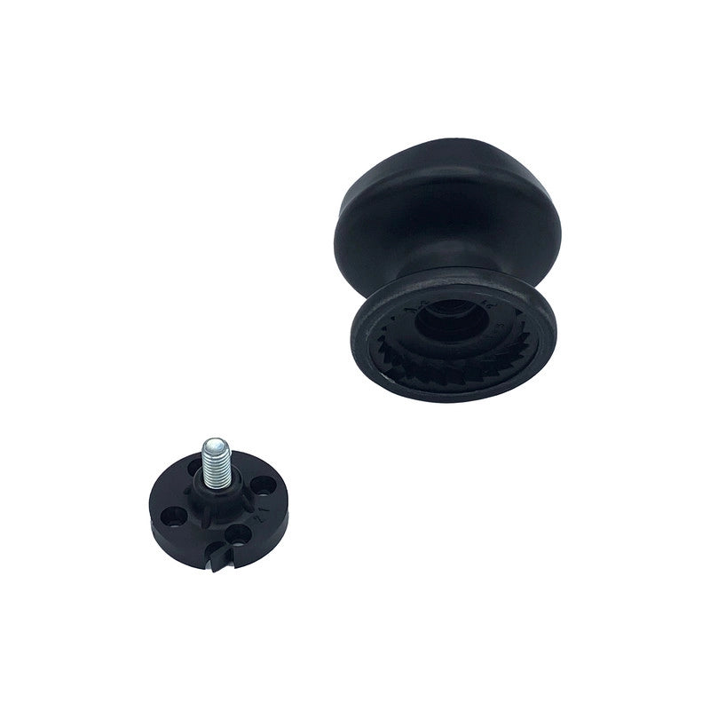 Pomolo fisso per porta SAGUATTI 172/70ZB in alluminio nero opaco