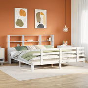 Giroletto con Libreria senza Materasso 180x200 cm in Legno Pino 3322764