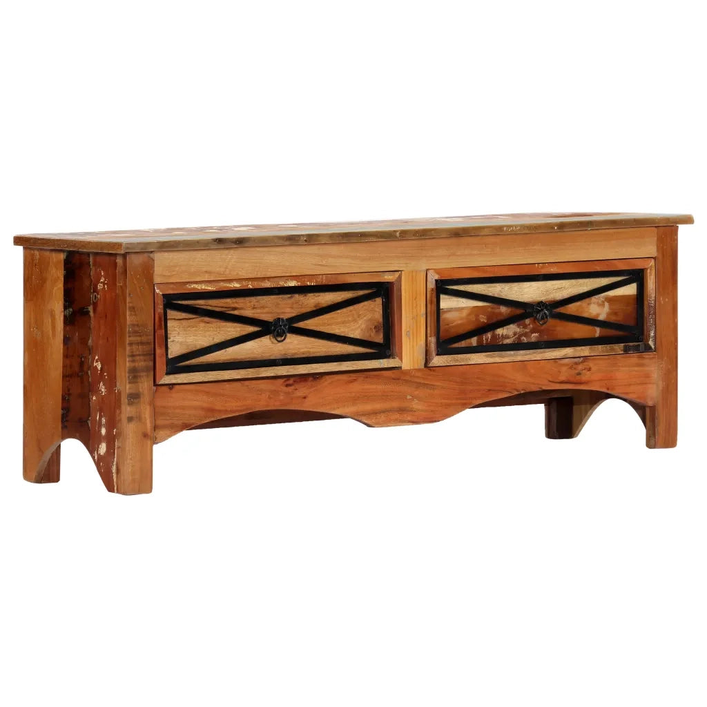 Mobile Porta TV 120x30x40 cm in Legno Massello di Recupero cod mxl 54930