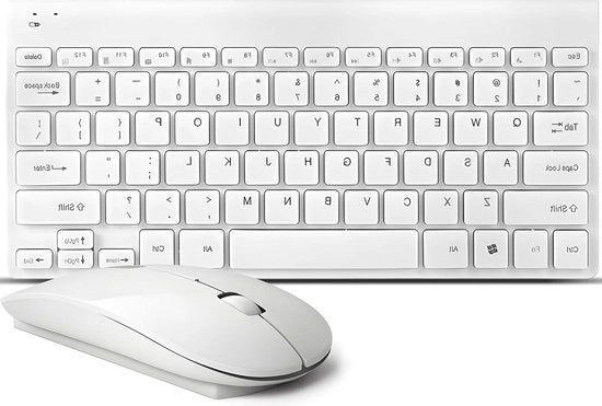 Set di tastiera e mouse wireless compatto - 59 x 113mm - Mouse gaming - 285 x 133mm tastiera compatto - layout QWERTY - accessori per PC e laptop
