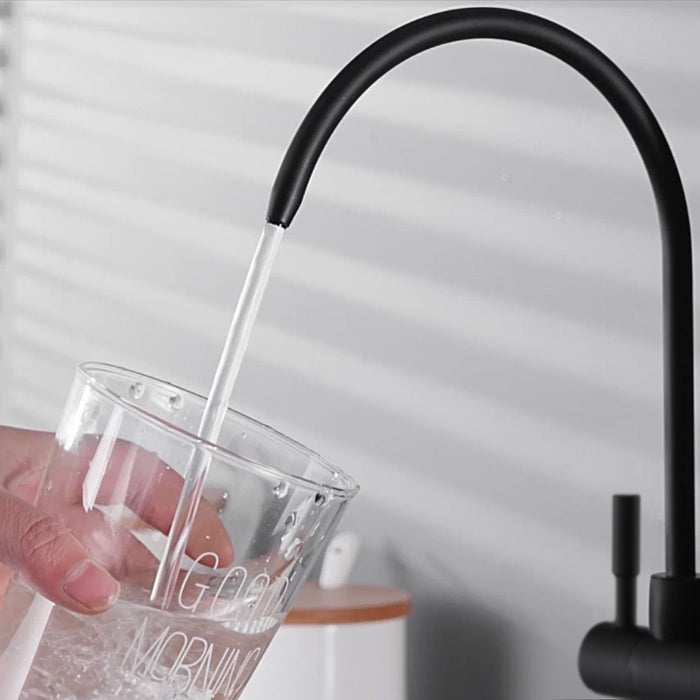 Rubinetto Da Cucina Rea Eco Fresh Black Mat