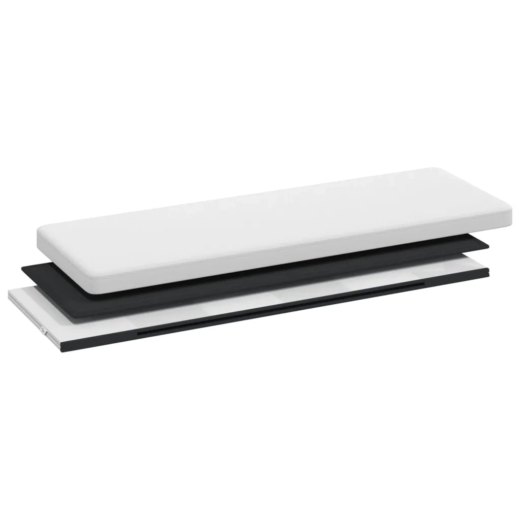 vidaXL Panca Portaoggetti Pieghevole Bianca in PVC