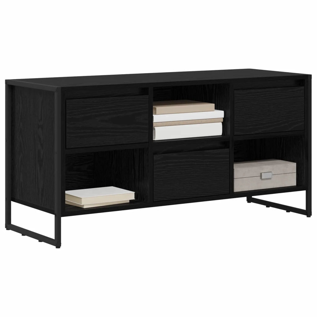 Mobile TV Rovere Nero 100 x 36 x 49,5 cm Legno multistrato 886504