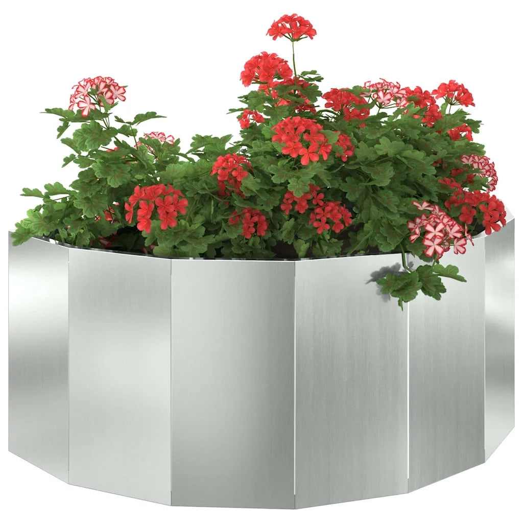 Fioriera | Cassetta per fiori | Vaso Argento 90 x 45 x 35 cm Acciaio zincato
