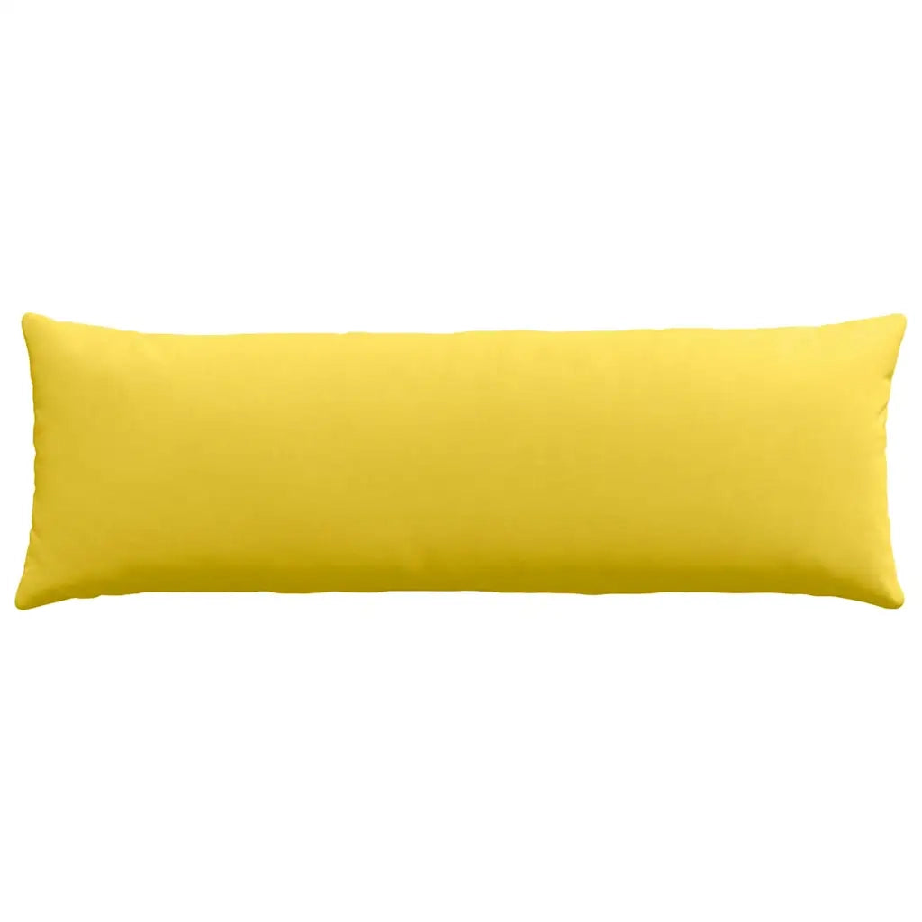 Cuscini da Divano 2 pz | Cuscini per sedie Giallo Chiaro 120 x 40 cm Tessuto