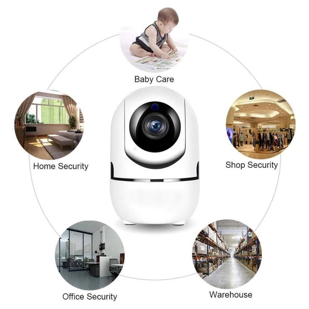 Trade Shop - Telecamera Wi-fi Videocamera Di Sorveglianza Rotazione 360° Ip Cam Baby Monitor -