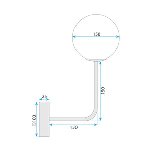 Lampada Da Parete G096-1w Gold