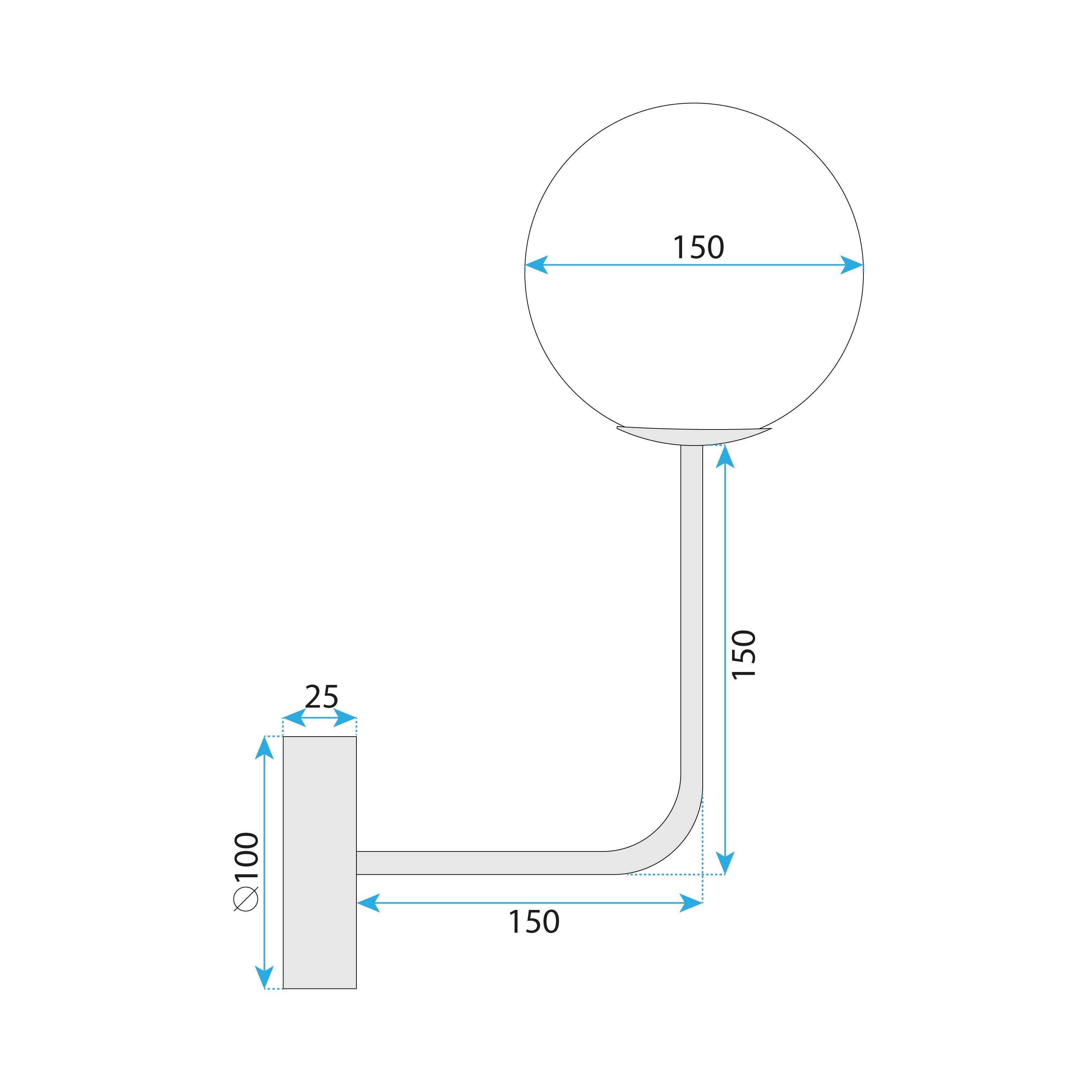 Lampada Da Parete G096-1w Gold