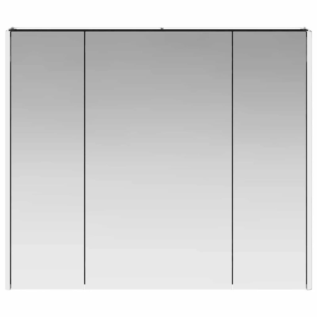 Mobiletto per specchio da bagno Rovere Nero 83,5 x 15,5 x 70 cm 889264