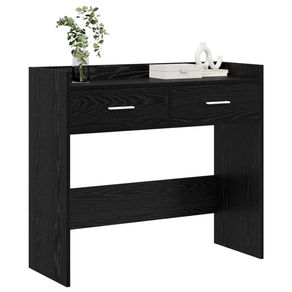 Tavolo consolle Rovere Nero 90 x 35 x 80 cm 8011300