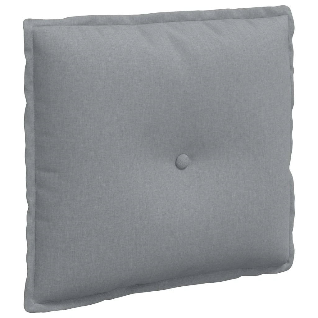 Cuscino per Schiena Grigio chiaro 50 x 19 x 45 cm Tessuto