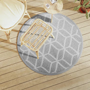 Tappeto da Esterno ARAKIL Grigio Ã˜120 cm in PP