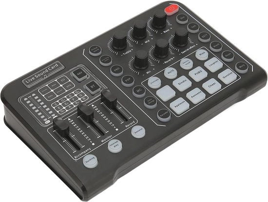 Mixatore Audio Multifunzionale Portatile per Streaming in Tempo Reale e Giocchi Video